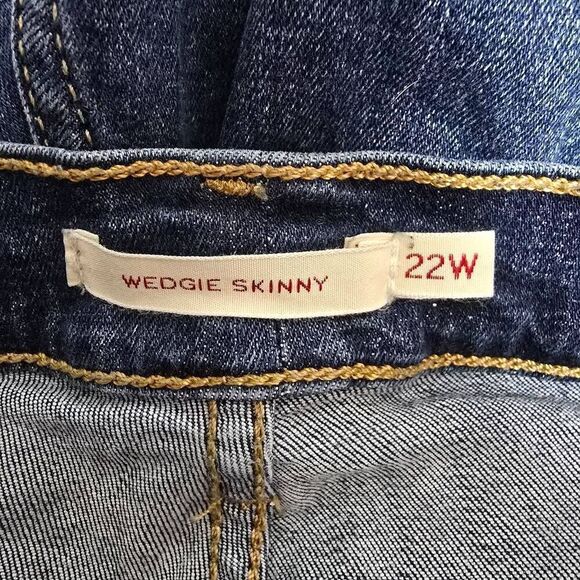 Levis Quality Premium Denim Wedgie Skinny Jeans Plus Size - Picture 5 of 7